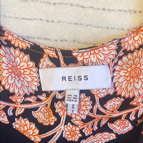 REISS Floral Print Flippy Dress. - Picture 8 of 8